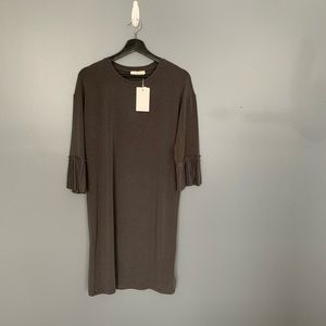 Luna Detail 3/4 Sleeve Dress Grey Size XSmall